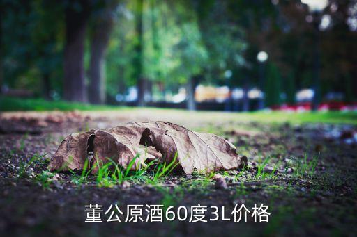 董公原酒60度3L价格