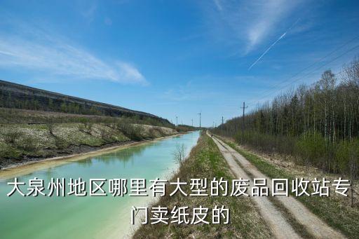 大泉州地区哪里有大型的废品回收站专门卖纸皮的