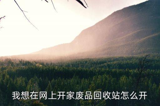 我想在网上开家废品回收站怎么开