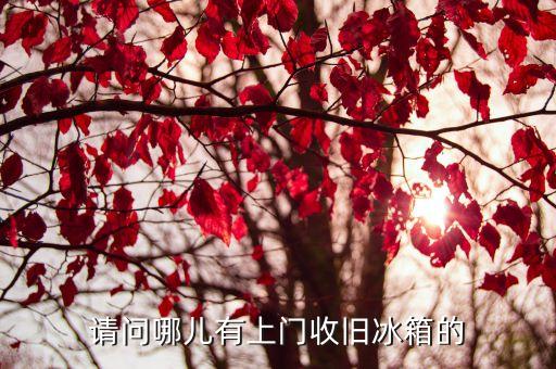 最近的旧家电回收在哪里卖，哪里有卖旧家电