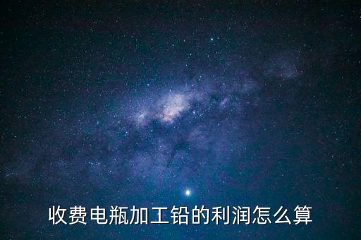 收费电瓶加工铅的利润怎么算