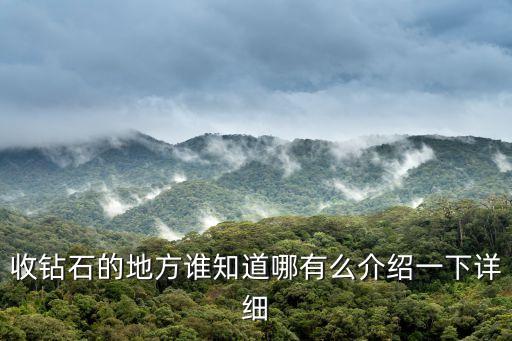 收钻石的地方谁知道哪有么介绍一下详细