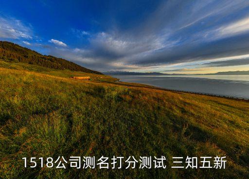 1518公司测名打分测试 三知五新