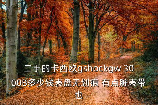 卡西欧手表回收估价，二手的卡西欧gshockgw 3000B多少钱表盘无划痕 有点脏表带也