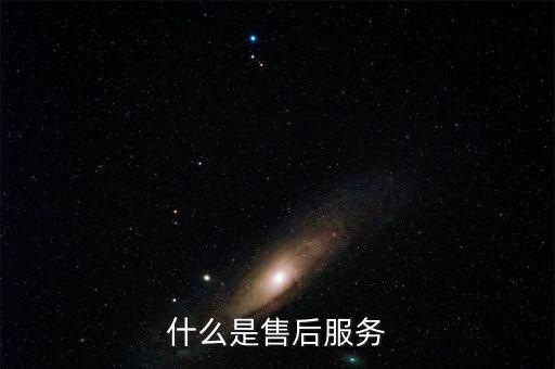 什么是售后服务