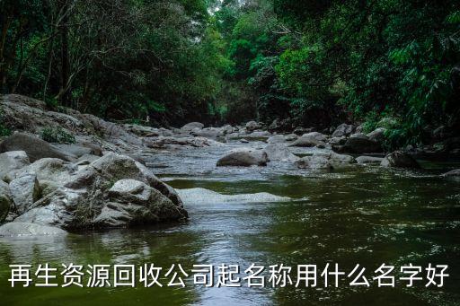 再生资源回收公司起名称用什么名字好