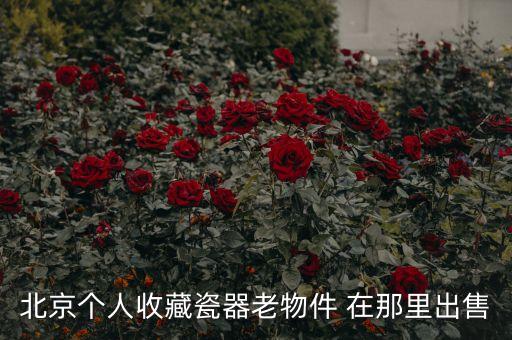 北京个人收藏瓷器老物件 在那里出售