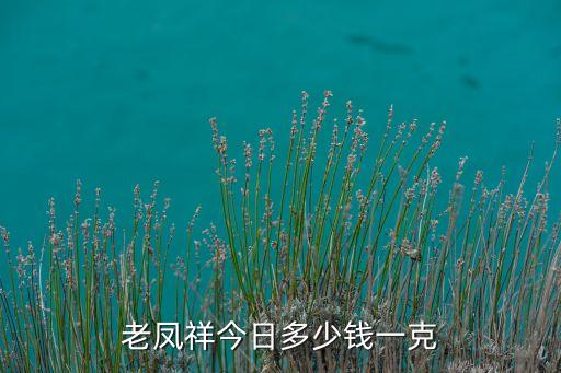 老凤祥今日多少钱一克