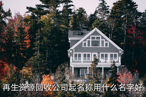 再生资源回收公司起名称用什么名字好