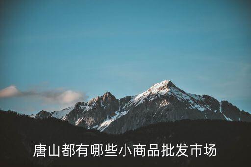 唐山日杂百货批发市场，唐山有哪些批发市场