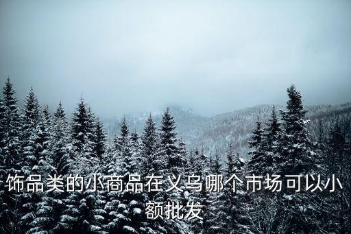 饰品类的小商品在义乌哪个市场可以小额批发