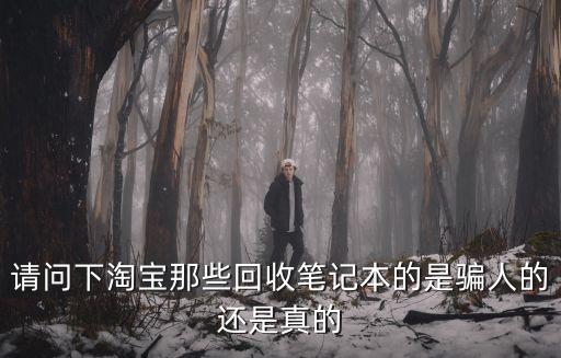 请问下淘宝那些回收笔记本的是骗人的还是真的