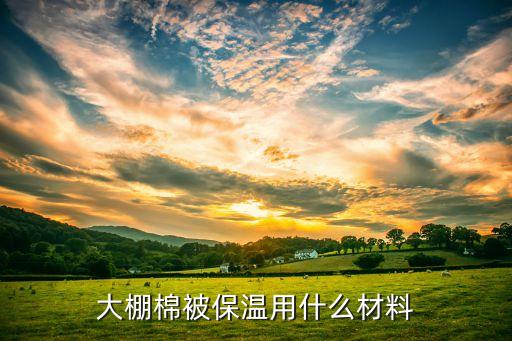大棚棉被保温用什么材料