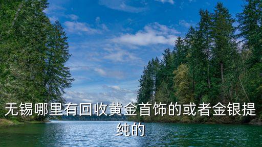 无锡哪里有回收黄金首饰的或者金银提纯的