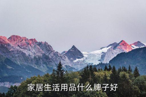 家居生活用品什么牌子好