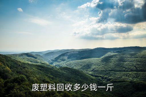 废塑料回收多少钱一斤