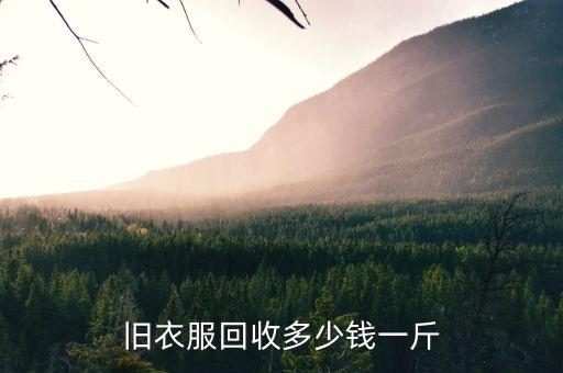 旧衣服回收多少钱一斤