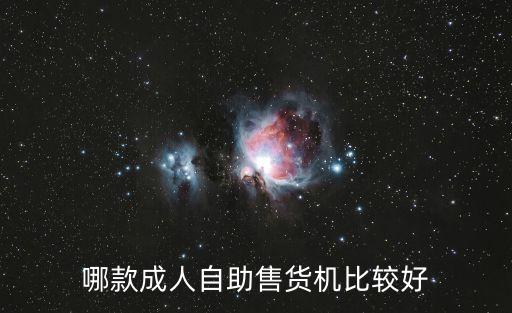 哪款成人自助售货机比较好