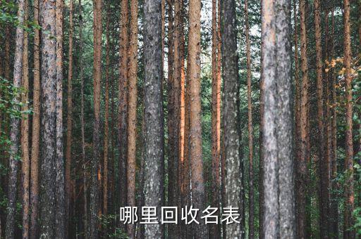 哪里回收名表