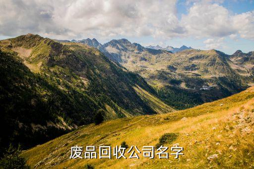 废品回收公司名字