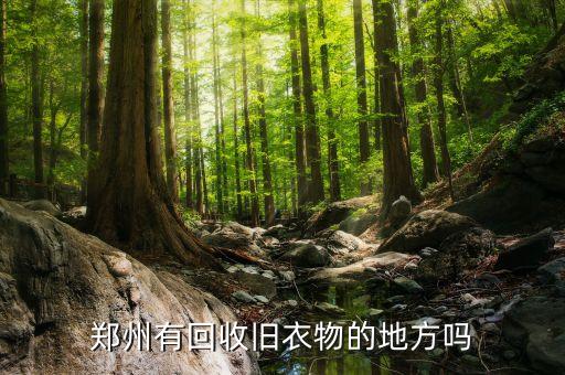 郑州有回收旧衣物的地方吗