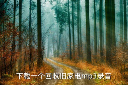 下载一个回收旧家电mp3录音