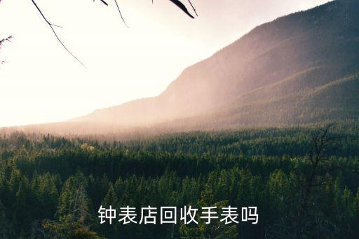 一般手表店回收手表吗，钟表店是不回收二手手表