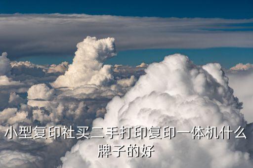 小型复印社买二手打印复印一体机什么牌子的好