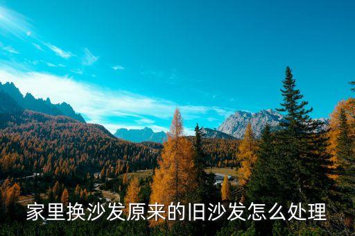 家里换沙发原来的旧沙发怎么处理