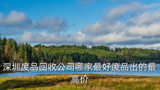 深圳废品回收公司哪家最好废品出的最高价