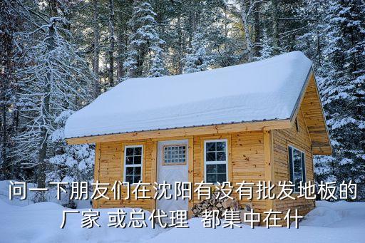 问一下朋友们在沈阳有没有批发地板的厂家 或总代理  都集中在什