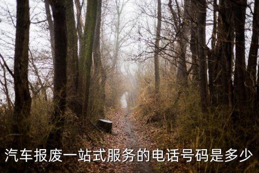 汽车报废一站式服务的电话号码是多少