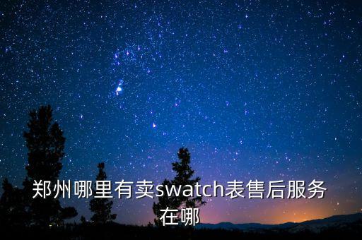郑州哪里有卖swatch表售后服务在哪