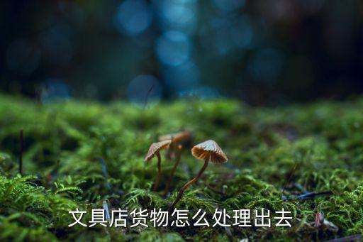 文具店货物怎么处理出去
