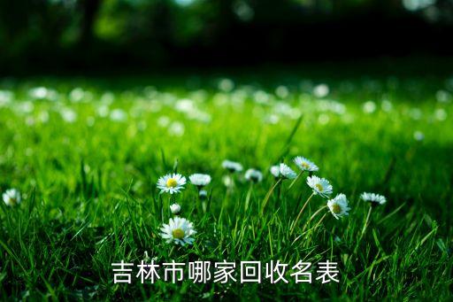 吉林市哪家回收名表