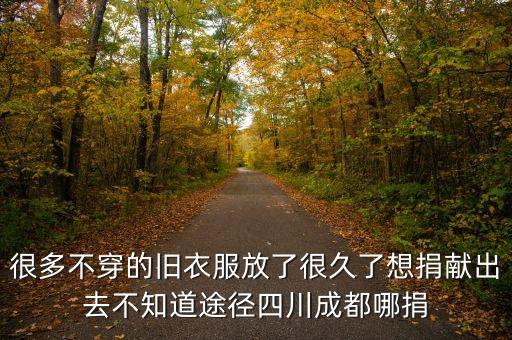 很多不穿的旧衣服放了很久了想捐献出去不知道途径四川成都哪捐