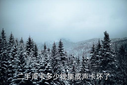 二手声卡多少钱集成声卡坏了