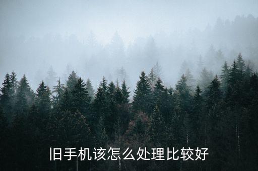 旧手机该怎么处理比较好
