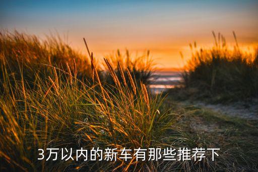 3万以内的新车有那些推荐下