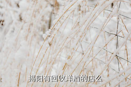 揭阳有回收洋酒的店么