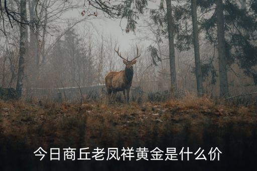 今日商丘老凤祥黄金是什么价