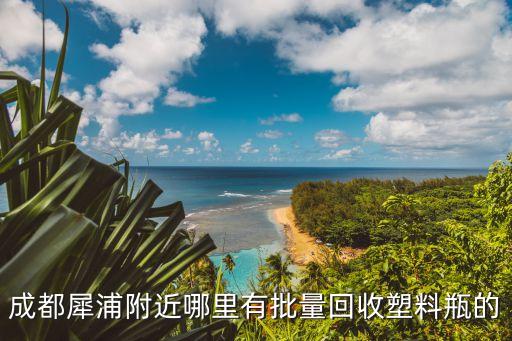 成都犀浦附近哪里有批量回收塑料瓶的