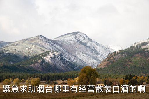 紧急求助烟台哪里有经营散装白酒的啊