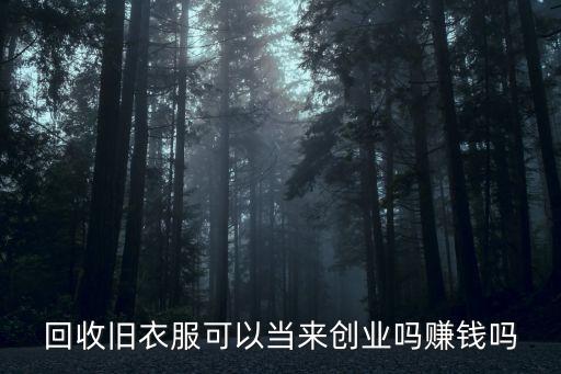 回收旧衣服可以当来创业吗赚钱吗