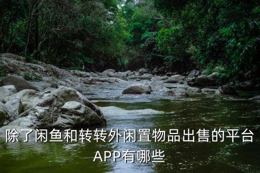 二手交易市场软件，除了闲鱼和转转外闲置物品出售的平台APP有哪些