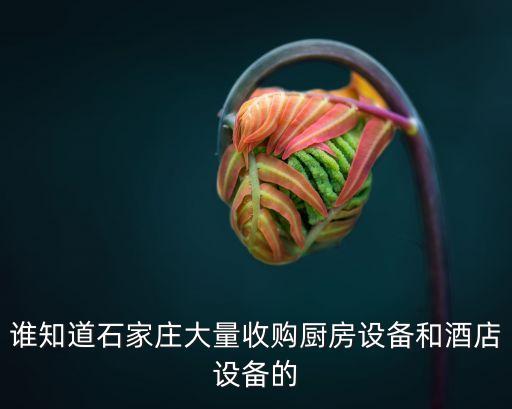 旧机械设备回收公司石家庄有哪些，石家庄市区废品收购站都有哪些地址在哪
