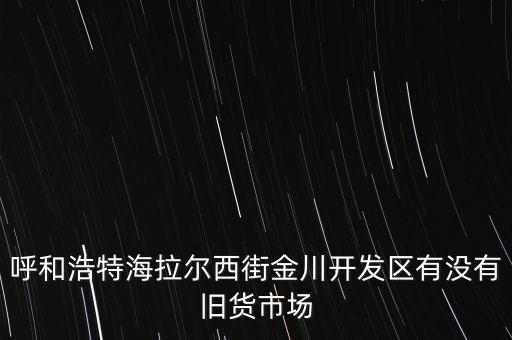 呼和浩特海拉尔西街金川开发区有没有旧货市场