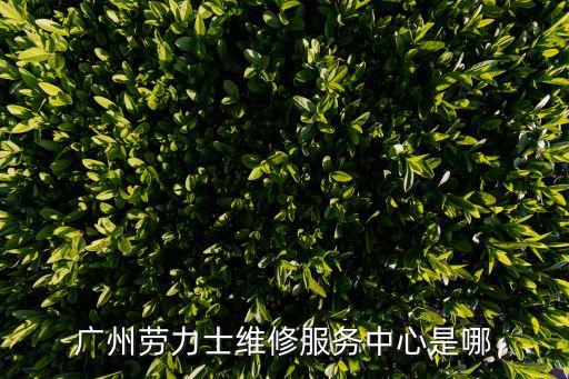 广州劳力士维修服务中心是哪