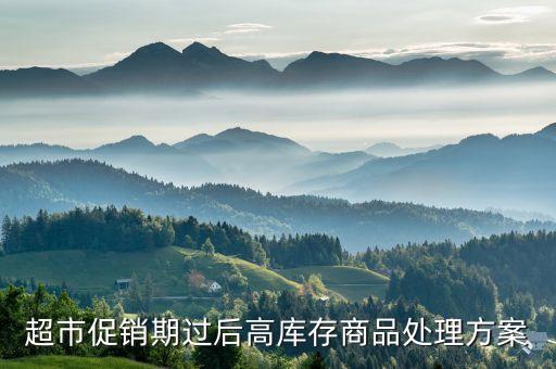 超市促销期过后高库存商品处理方案