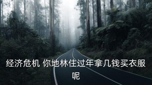 经济危机 你地林住过年拿几钱买衣服呢